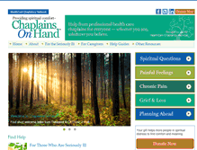 Tablet Screenshot of chaplainsonhand.org